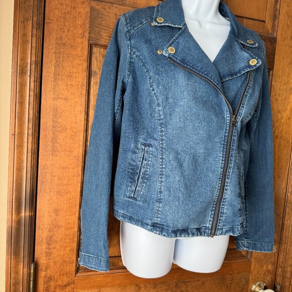 Isaac Mizrahi Live! Denim Jacket Size 6 - Picture 6 of 13